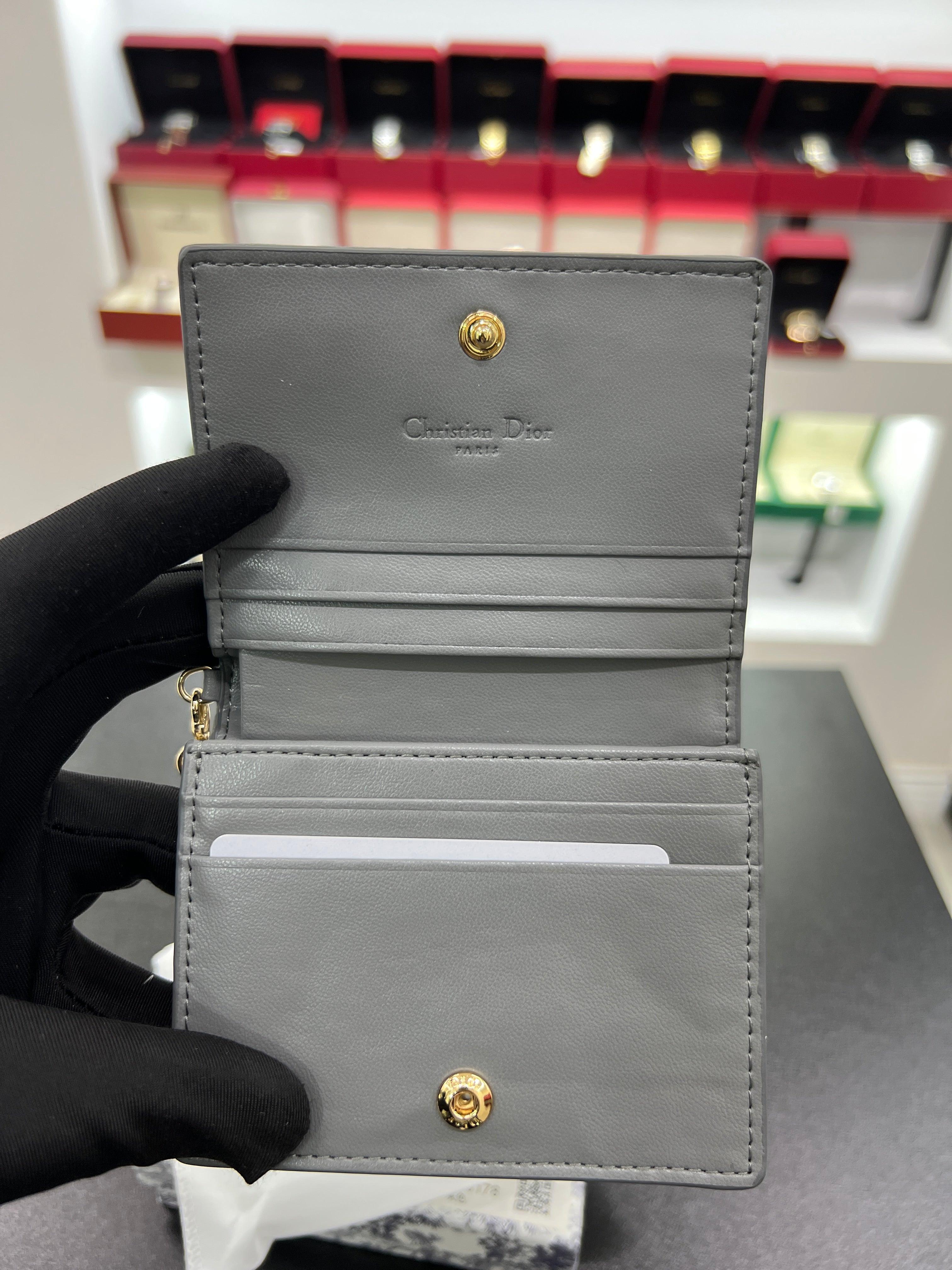 Lotus Wallet in Cannage Lambskin