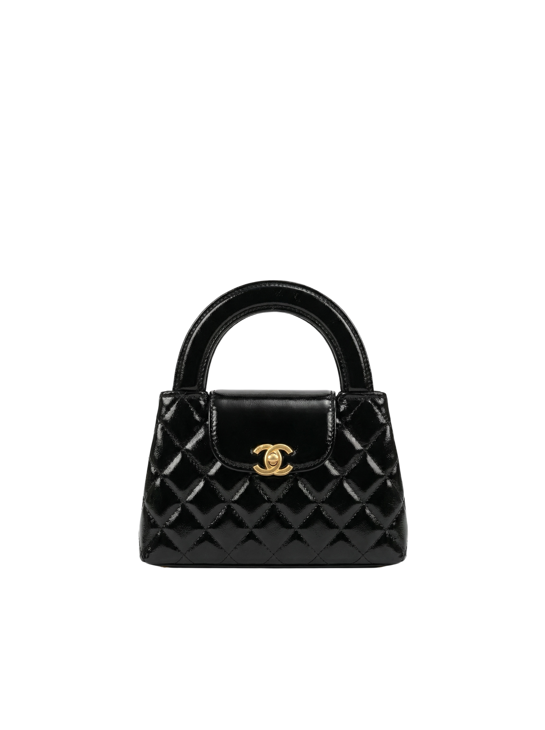 Handle Mini Flap – Patent Leather (Black)