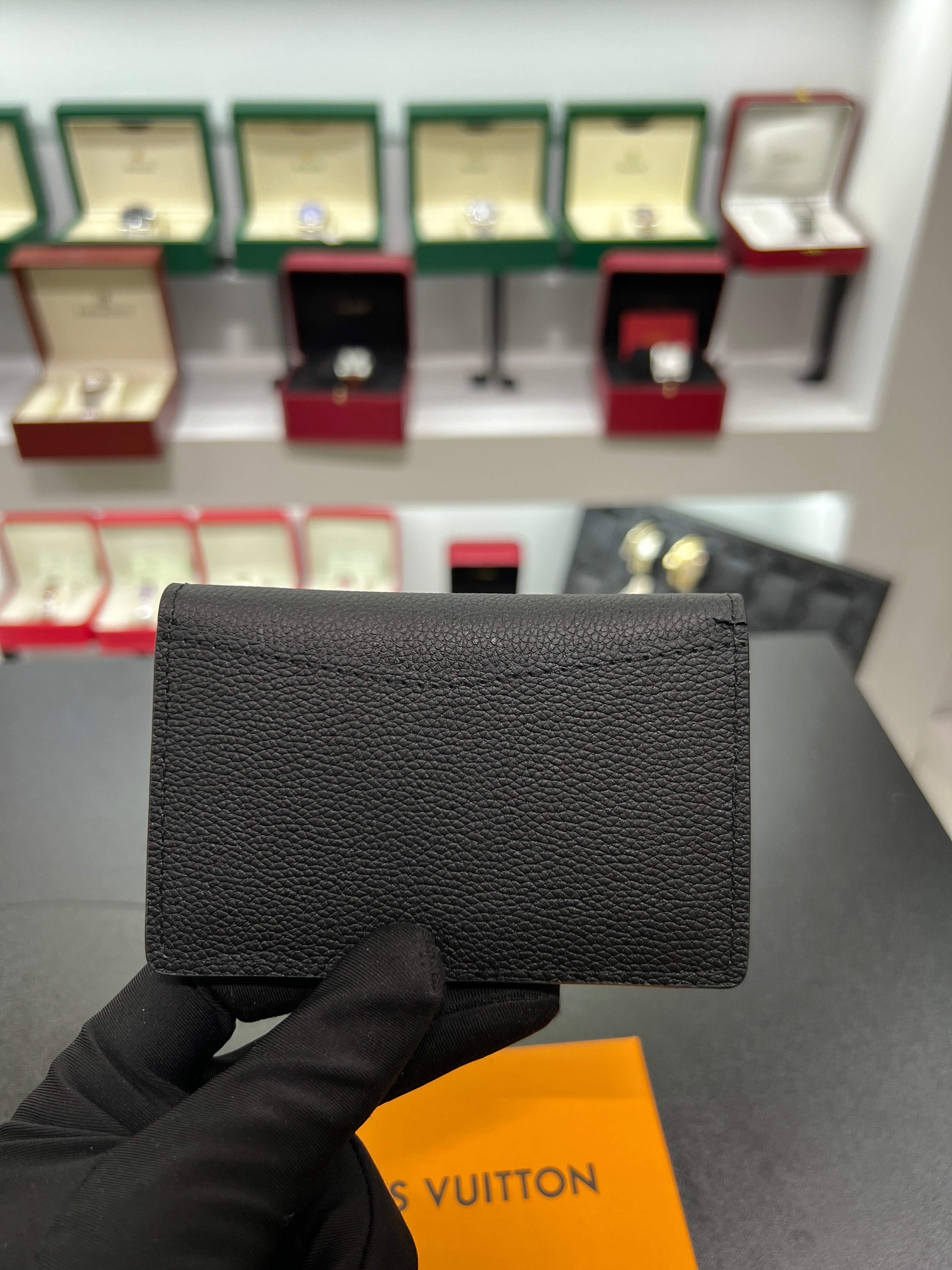 Pocket Organizer – Black Leather