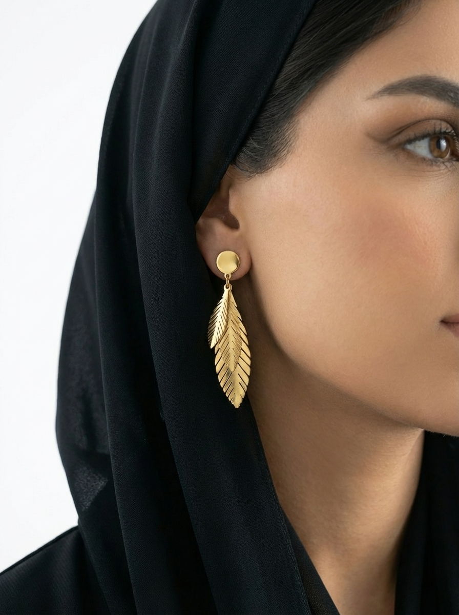 اقراط اذن  الريشا الكبيره