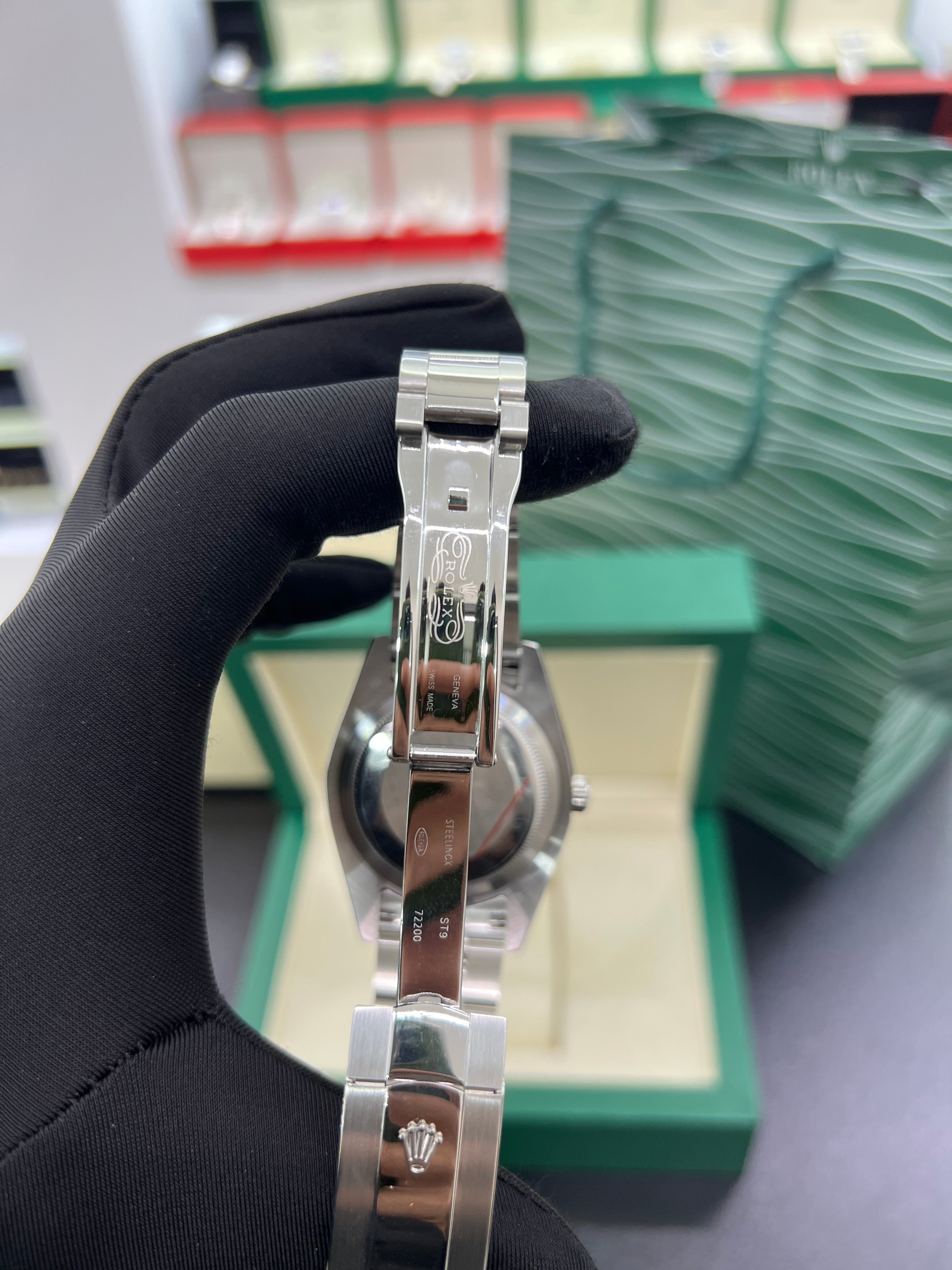 Who cares blue stainless steel 41mm￼