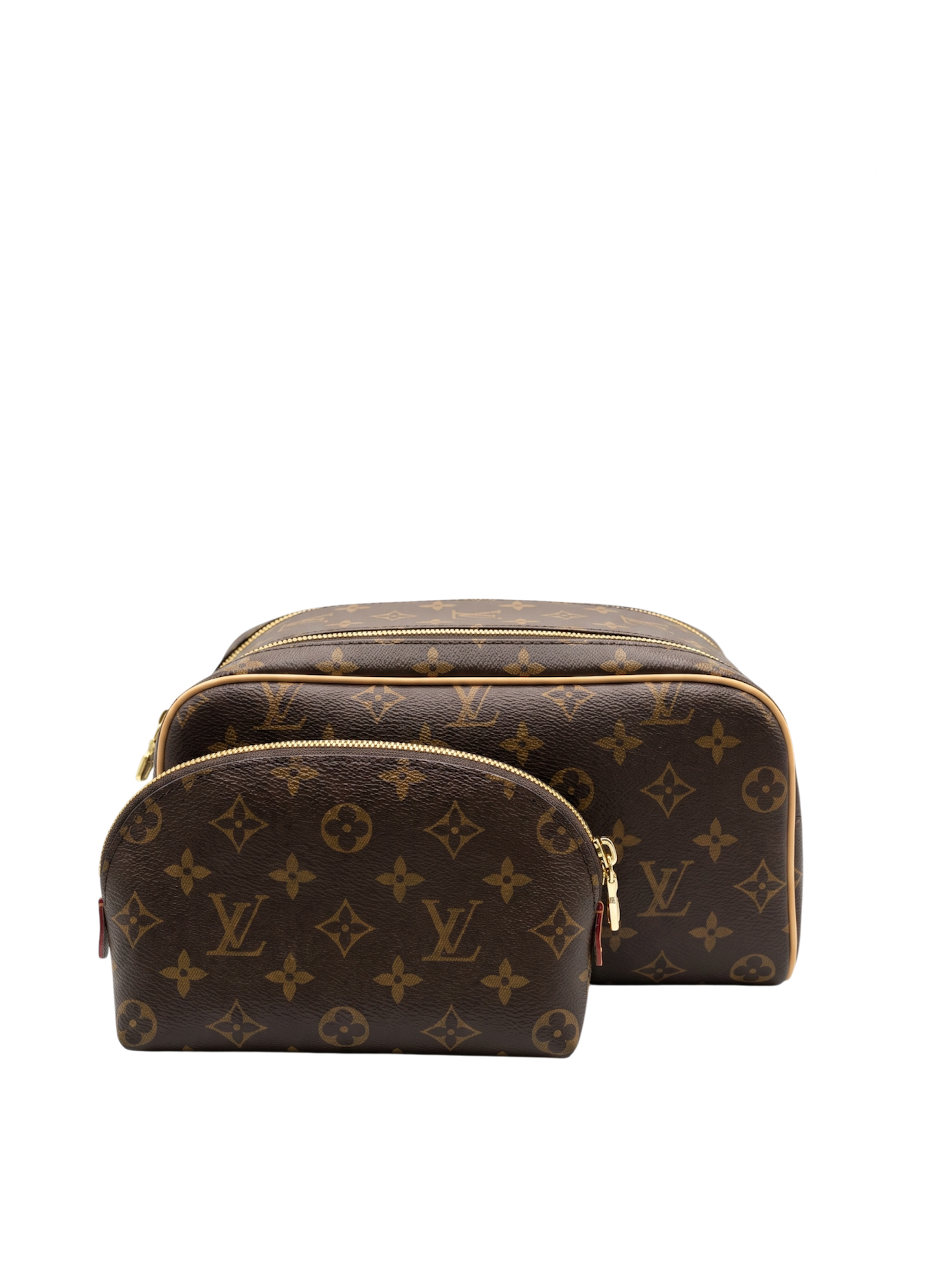 طقم حقيبتين مونوجرام (قطعتان)
Monogram Pouch Set (2 Pieces)