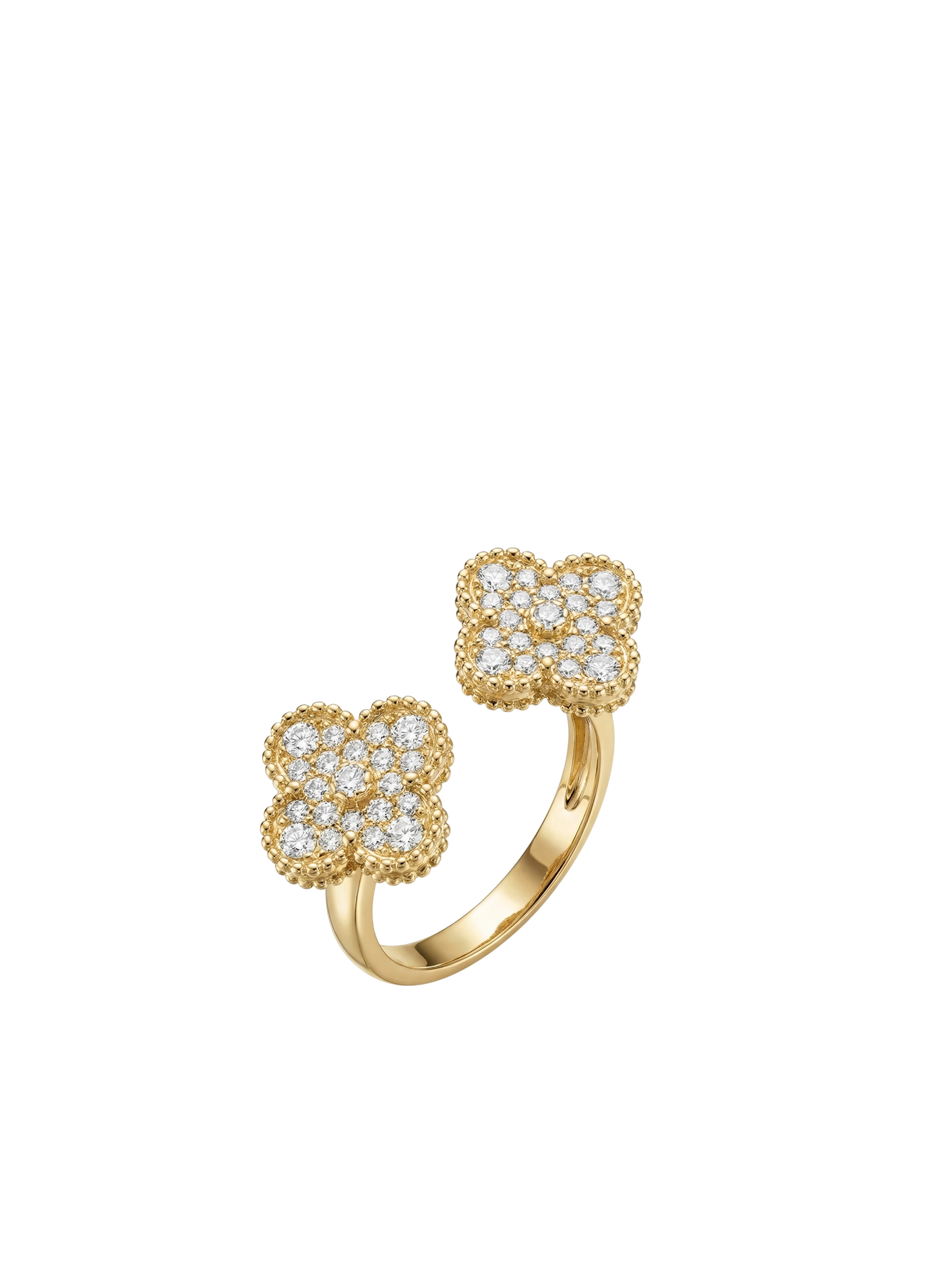 Vintage alhambra ring studded
