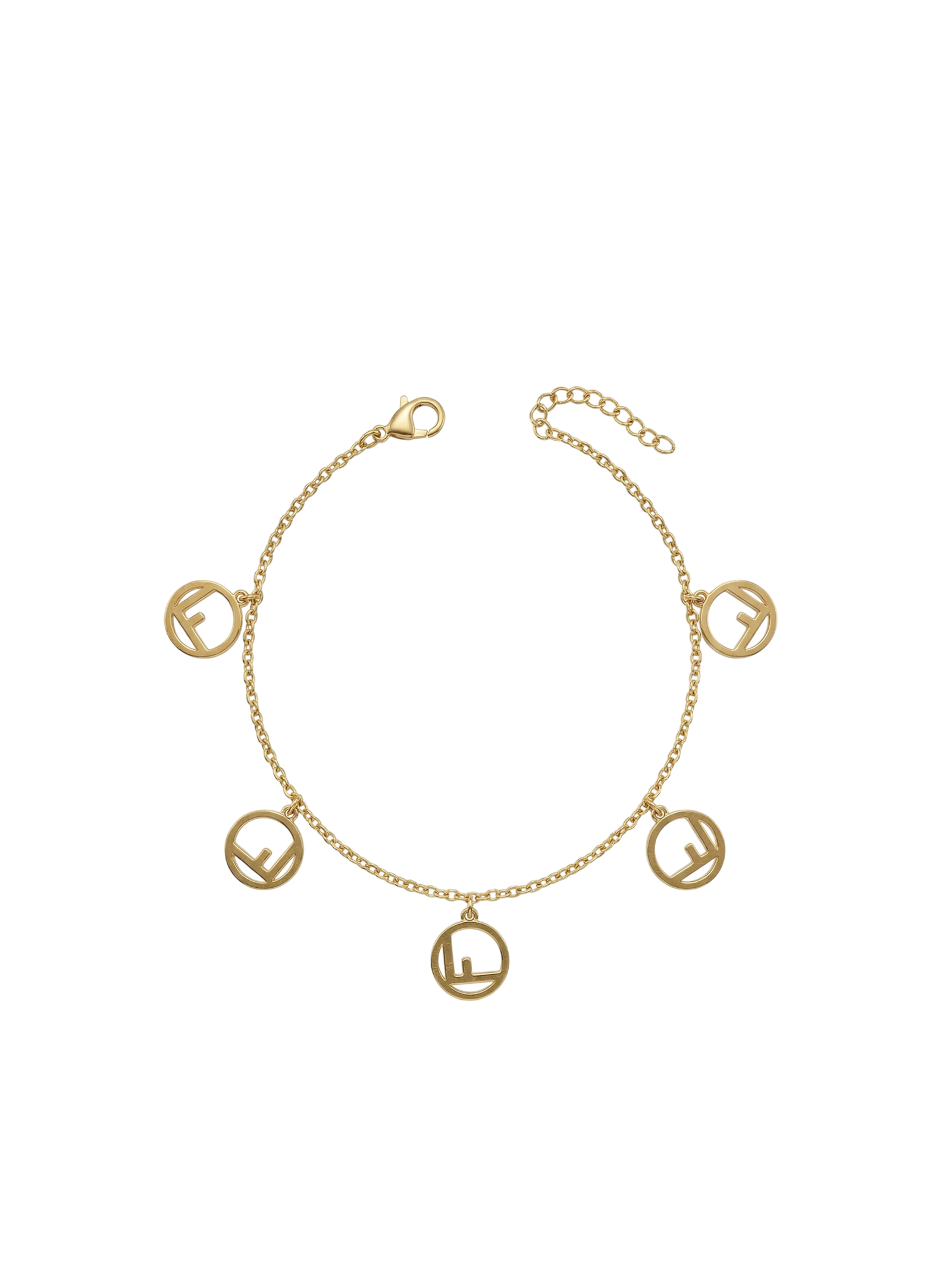 Gold-Tone FF Logo Chain Bracelet