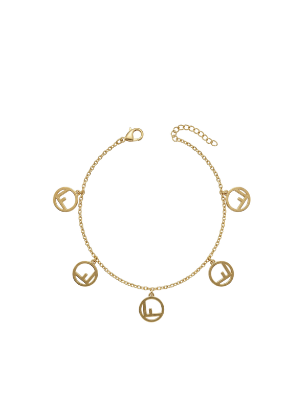 Gold-Tone FF Logo Chain Bracelet