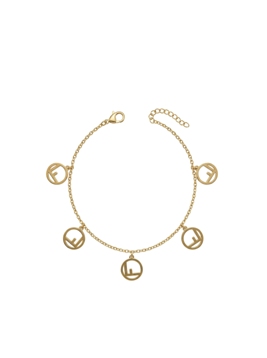 Gold-Tone FF Logo Chain Bracelet