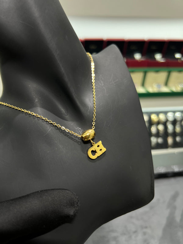 طقم مجوهرات بتعليقة صغيرة | Gold Jewelry Set – Small Pendant
