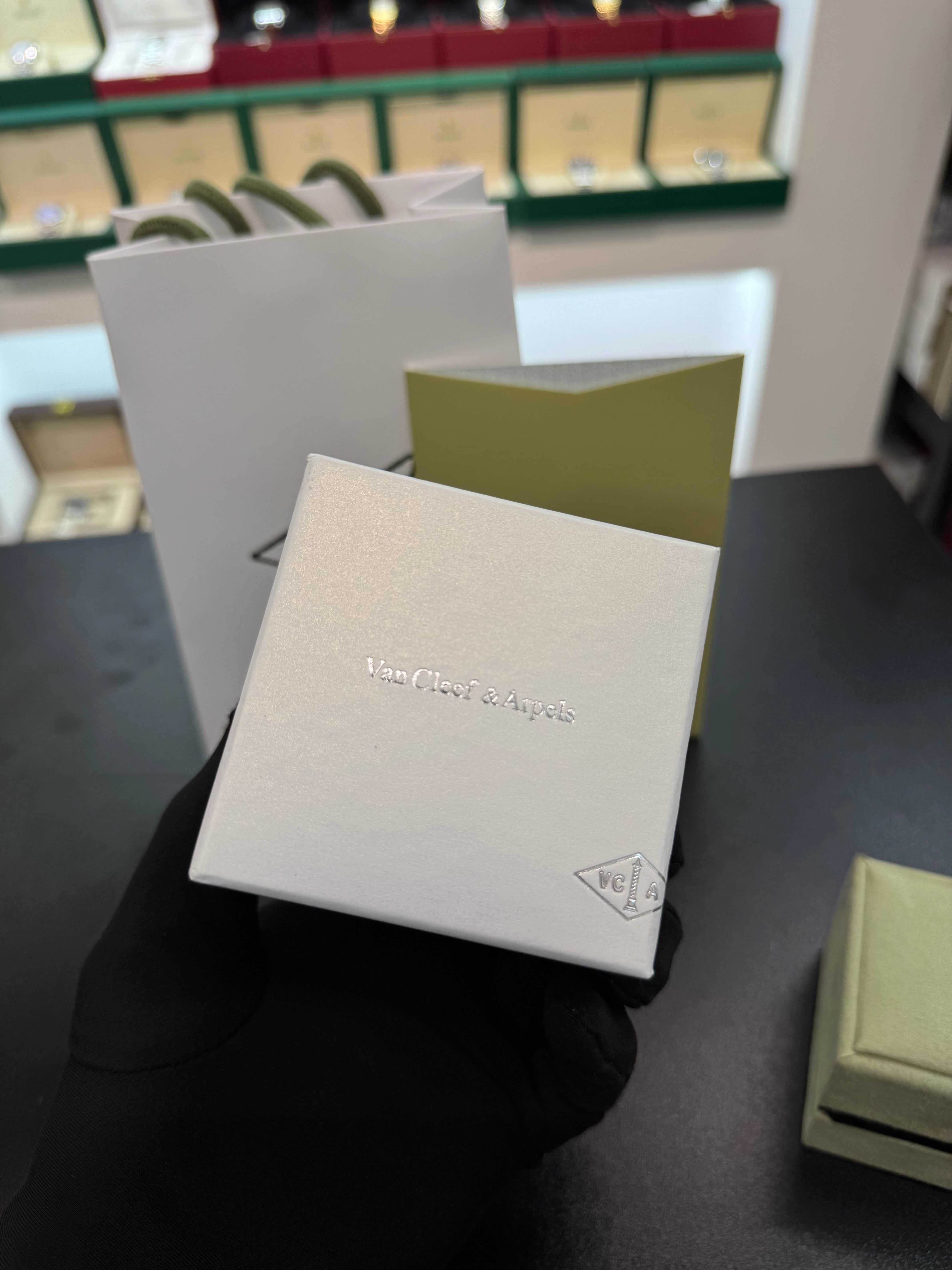 Vintage alhambra ring studded