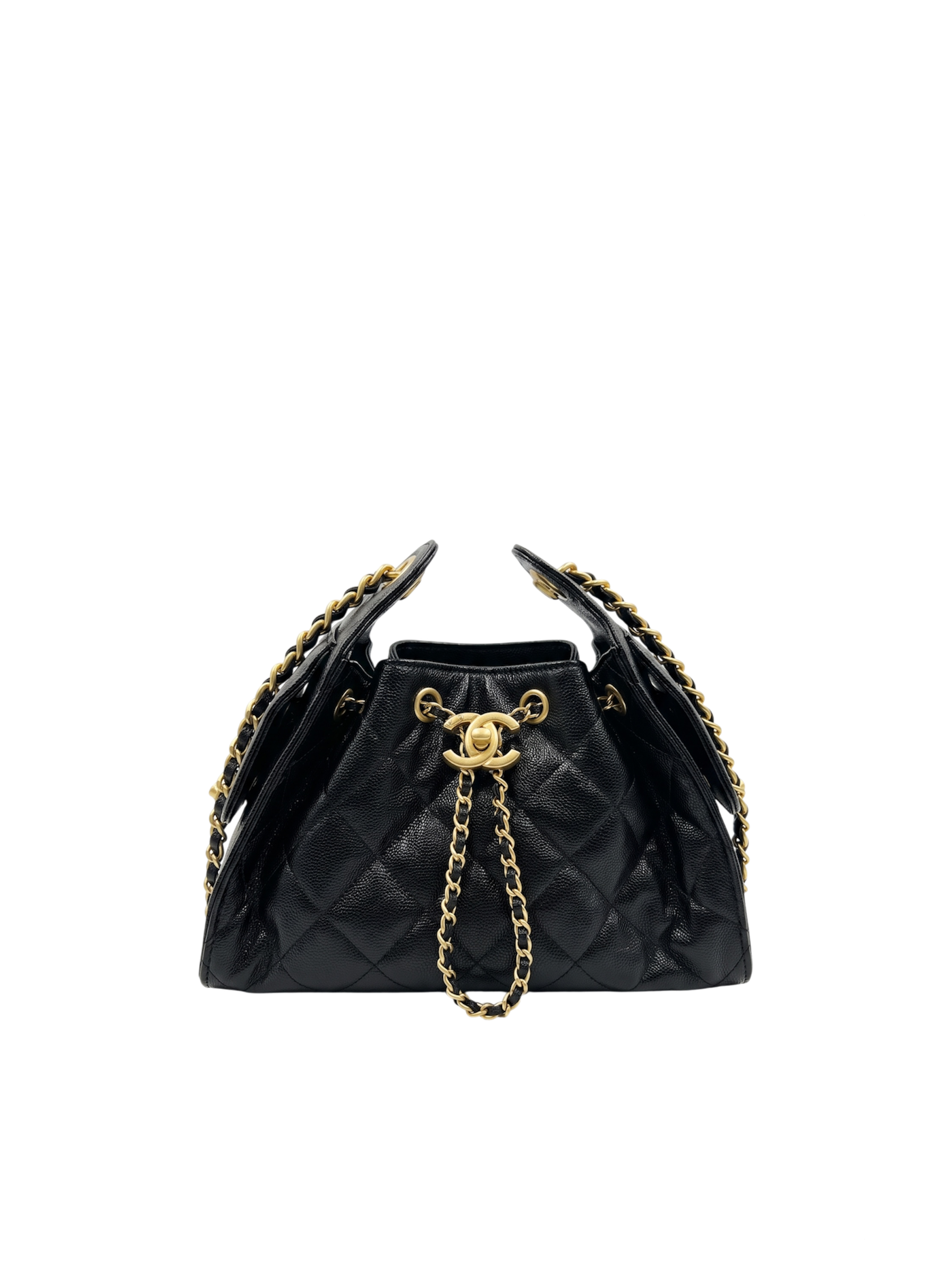 حقيبة هوبو 25 باكت – أسود كافيار
Hobo 25 Bucket Bag – Black Caviar