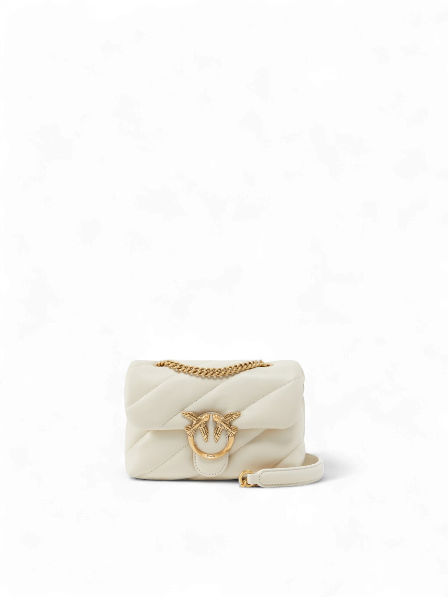 Pinko Classic Love Bag Puff Maxi Quilt colour white