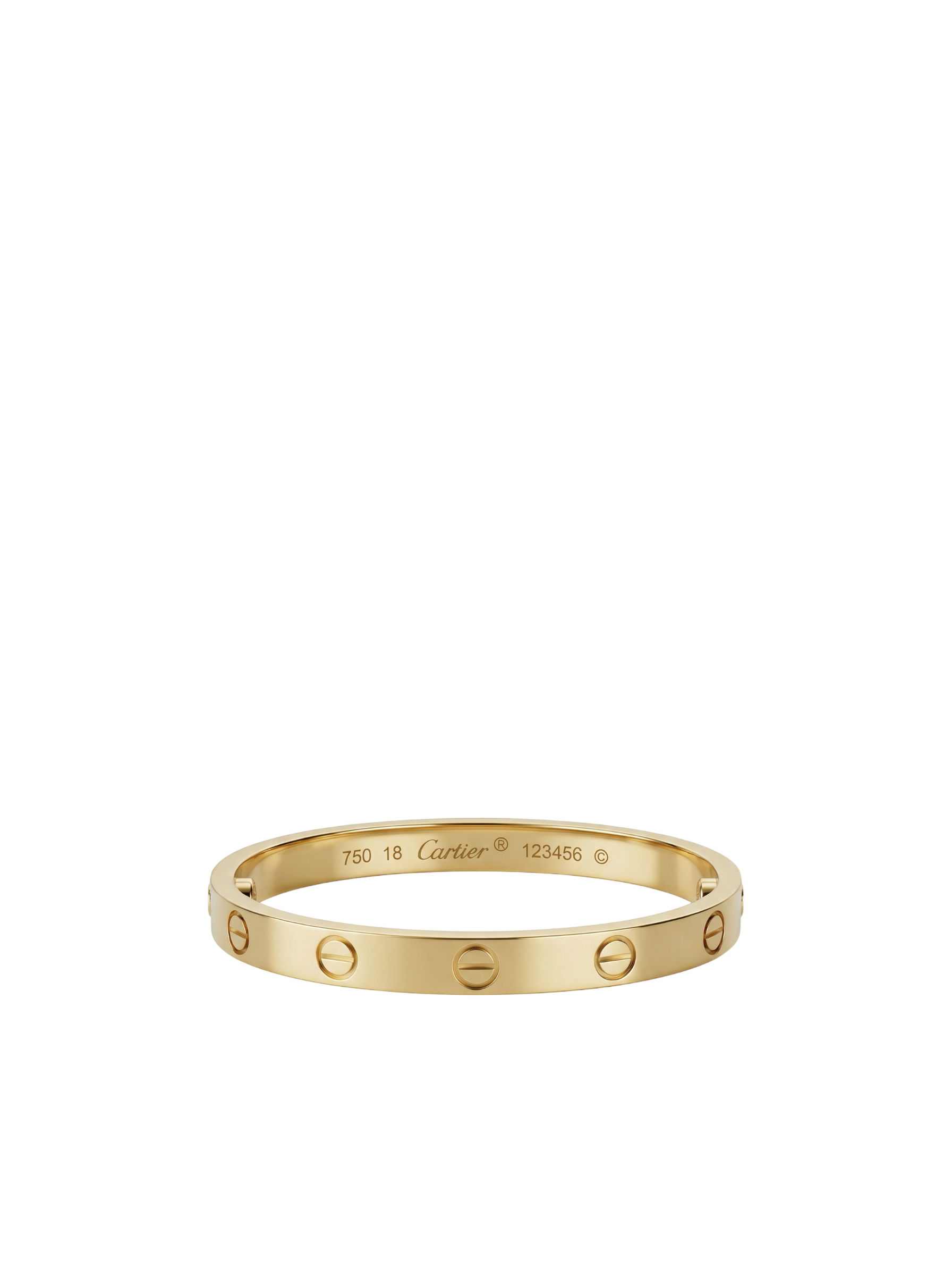 سوار Cartiėr LOVE  ذهبي مقاس 16