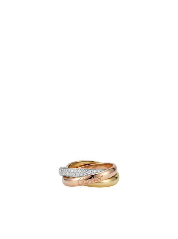خاتم Cartiėr ترينيتي مرصع