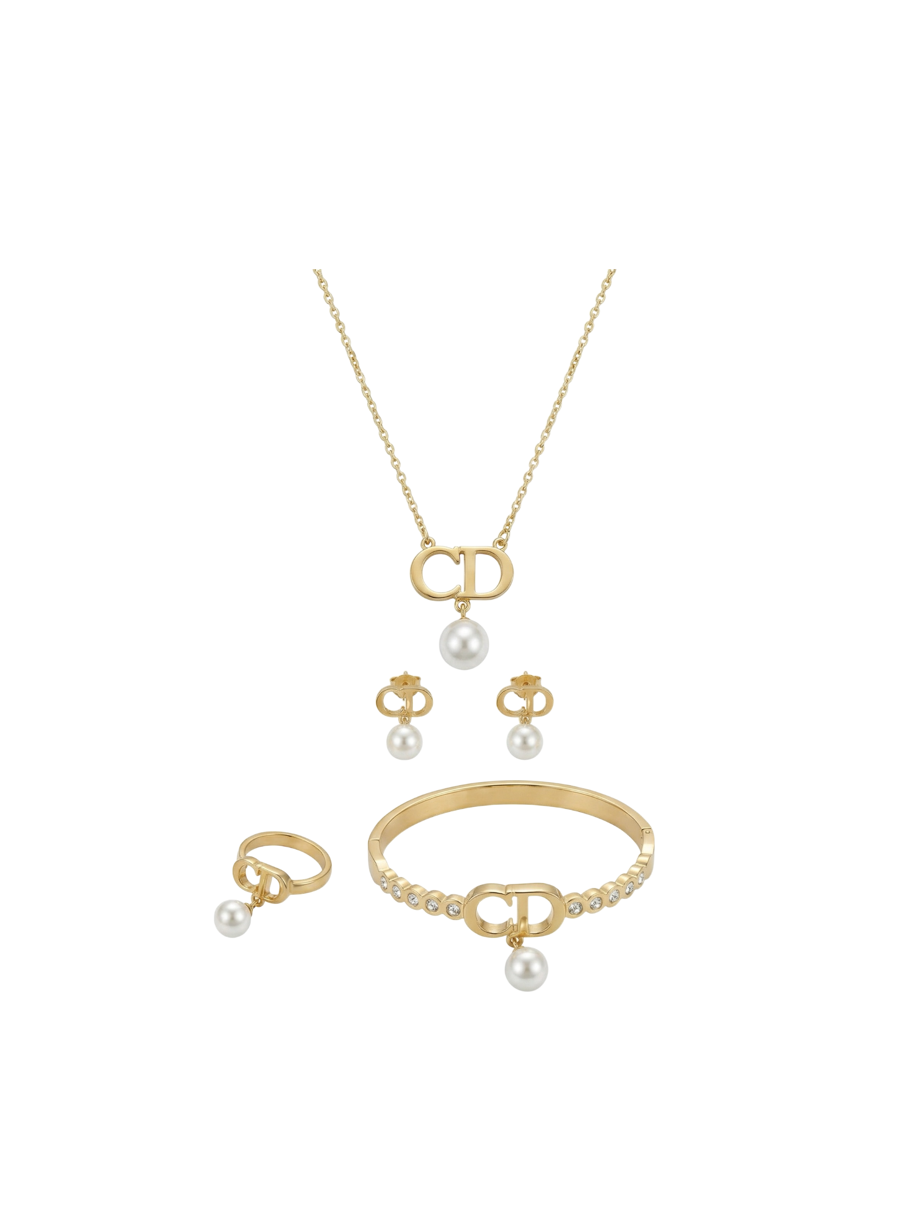 طقم CD لؤلؤ المتدلي بلخاتم