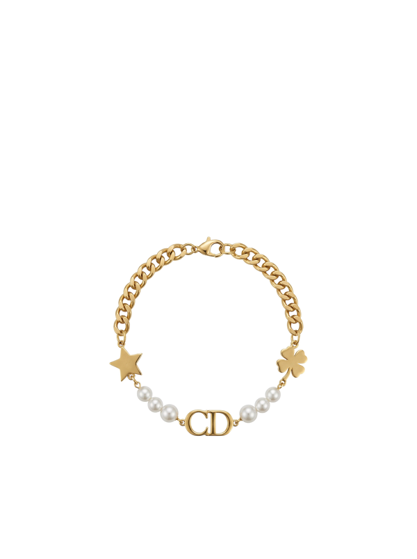 سوار اللؤلؤة والنجمة | Pearl & Star Charm Bracelet